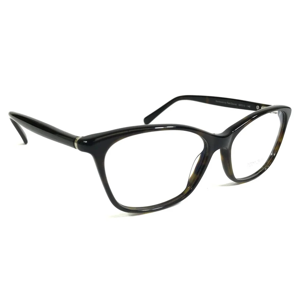 Tom Davies Eyeglasses Frames TD732 Col. 1980 Brown Tortoise Cat Eye 53-15-140